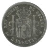 2 Pesetas Alphonse XII Espagne Argent