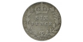 6 Pence Edouard VII Grande Bretagne Argent