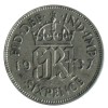 6 Pence Georges VI Grande Bretagne Argent