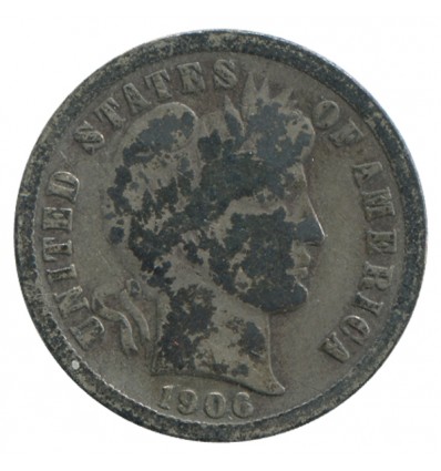 1 Dime Barber - Etats-Unis Argent