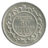50 Centimes - Tunisie Argent