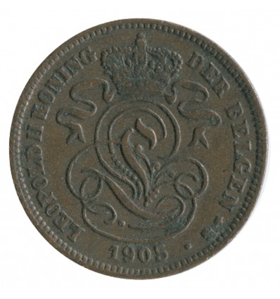 2 Centimes Leopold II Légende Flamande - Belgique