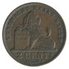 2 Centimes Leopold II Légende Flamande - Belgique