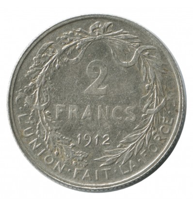 2 Francs Albert Ier Légende Française - Belgique Argent