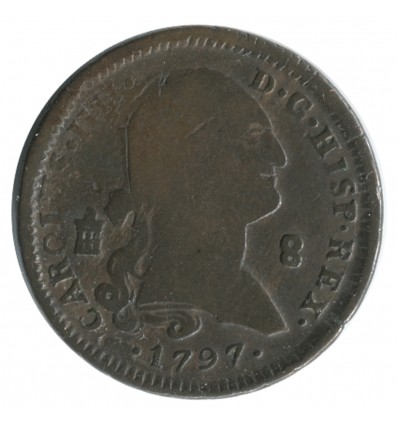 8 Maravedis Charles IV - Espagne