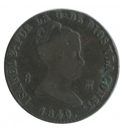 8 Maravedis Isabelle II - Espagne