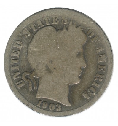 1 Dime Barber - Etats-Unis Argent