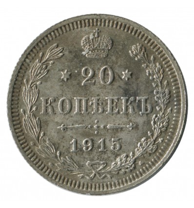 20 Kopecks Nicolas II - Russie Empire