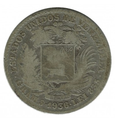 1 Bolivar - Vénezuela Argent