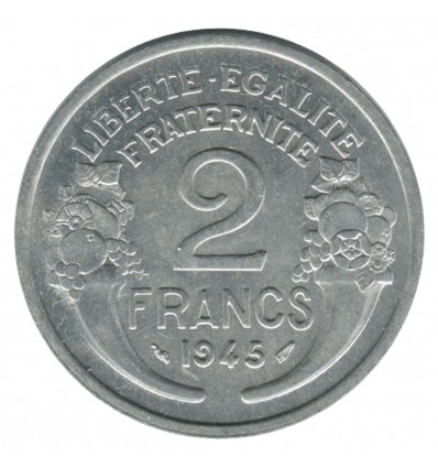 2 Francs Morlon aluminium Gouvernement Provisoire