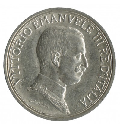 2 Lires Victor Emmanuel III - Italie Argent - Italie Réunifiée