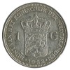 1 Florin Wilhelmine Tête âgée - Pays-Bas Argent