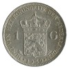 1 Florin Wilhelmine Tête âgée - Pays-Bas Argent