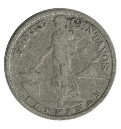 50 Centavos - Philippines Argent
