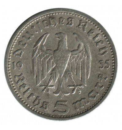 5 Marks Hindenbourg - Allemagne Argent