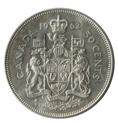 50 Cents Elisabeth II - Canada Argent