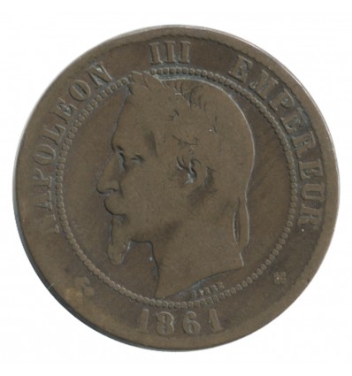 10 Centimes Napoléon III Tête Laurée