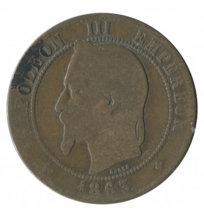 10 Centimes Napoléon III Tête Laurée