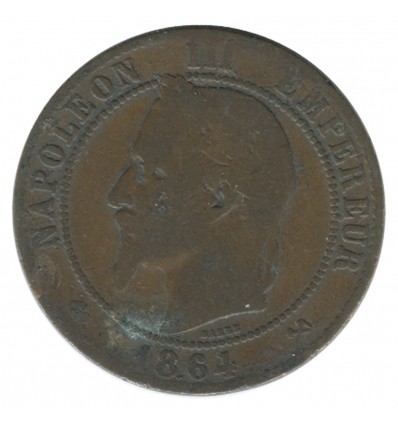 10 Centimes Napoléon III Tête Laurée
