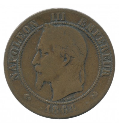 10 Centimes Napoléon III Tête Laurée