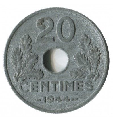20 Centimes Etat Français Type 20