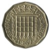 3 Pence Elisabeth II - Grande Bretagne