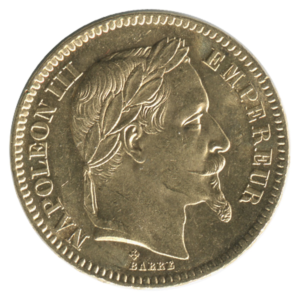 Valeur Piece 20 Francs Or Napoleon 1865