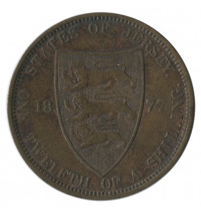 1/12 Shilling Victoria - Jersey