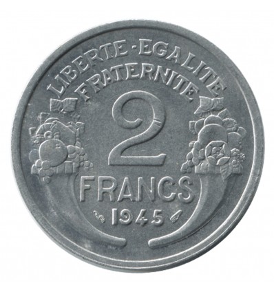 2 Francs Morlon Aluminium Gouvernement Provisoire