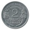 2 Francs Morlon Aluminium Gouvernement Provisoire