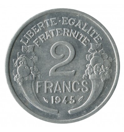 2 Francs Morlon Aluminium Gouvernement Provisoire