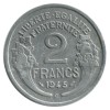 2 Francs Morlon Aluminium Gouvernement Provisoire