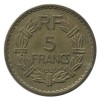 5 Francs Lavrillier Bronze Aluminium Gouvernement Provisoire