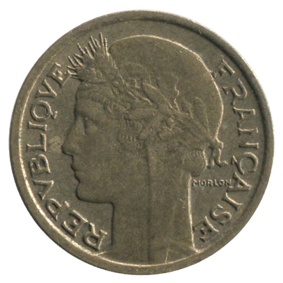 Gvt provisoire, essai-piéfort de 50 centimes Morlon, 1946 Paris