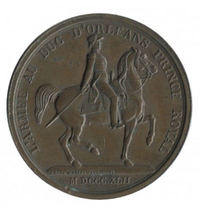 Médaille Louis-Philippe Ier - L'Armée au Duc d'Orléans Prince Royal