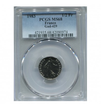 1/2 Franc Semeuse - PCGS MS68