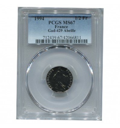 1/2 Franc Semeuse - PCGS MS67