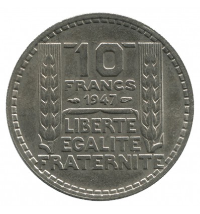 10 Francs Turin Grosse Tête Gouvernement Provisoire