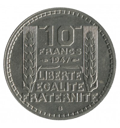 10 Francs Turin Grosse Tête Gouvernement Provisoire