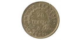 20 Francs Napoléon Ier Tête Laurée Revers Empire
