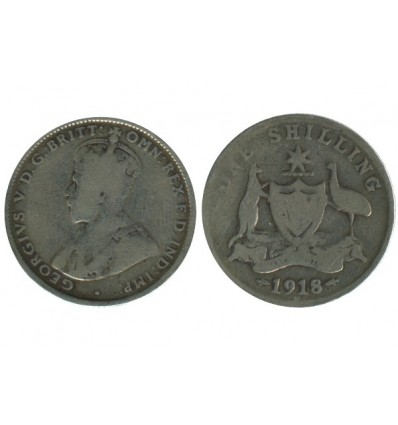 1 Shilling Georges V Australie Argent
