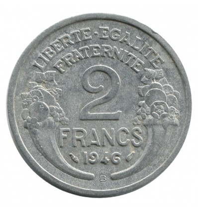 2 Francs Morlon Aluminium Gouvernement Provisoire