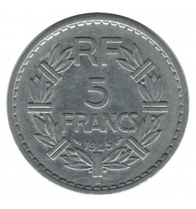 5 Francs Lavrillier Aluminium Gouvernement Provisoire
