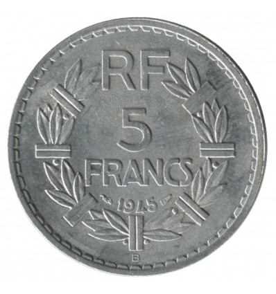 5 Francs Lavrillier Aluminium Gouvernement Provisoire