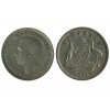 6 Pence Georges VI Australie Argent