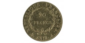 20 Francs Napoléon Ier Tête Nue Calendrier Révolutionnaire