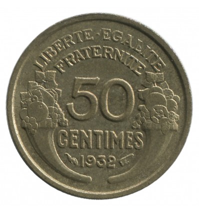 50 Centimes Morlon Bronze Aluminium Variété sans Raisin