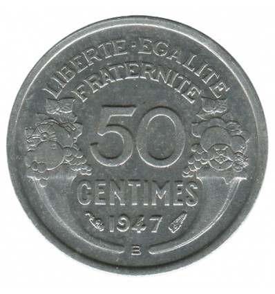 50 Centimes Morlon Aluminium Gouvernement Provisoire