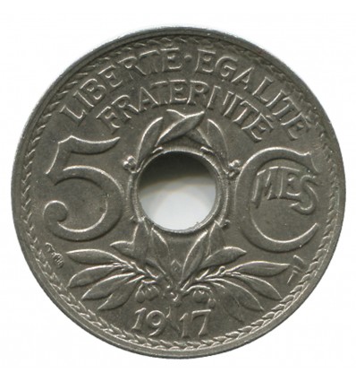 5 Centimes Lindauer Grand Module Troisième République