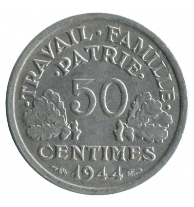 50 Centimes Bazor Aluminium Etat Français